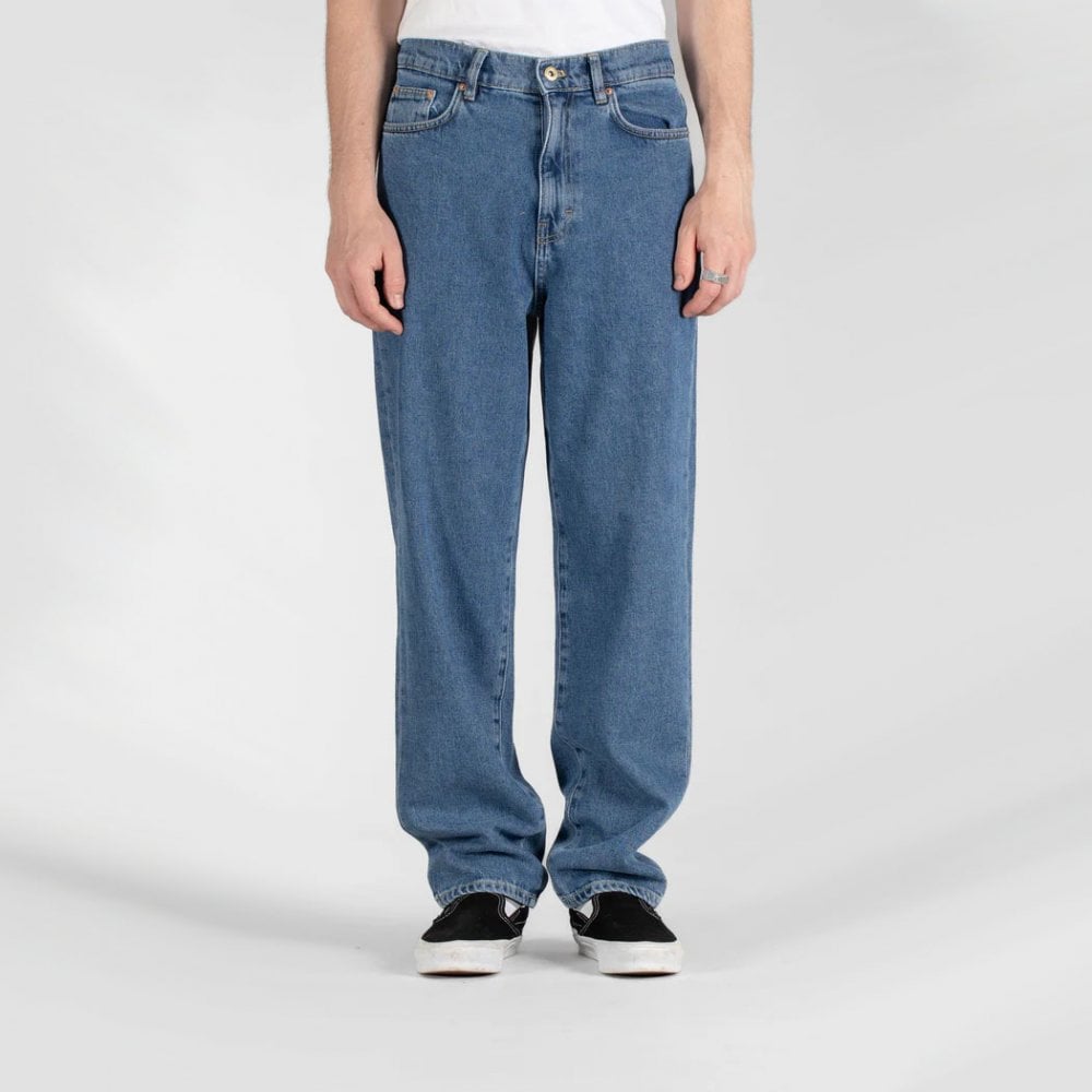 Taper 5 Pocket Jean - Heavy Stone Wash Denim