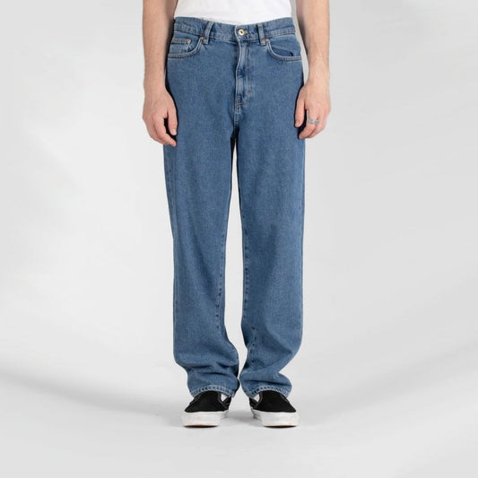 Taper 5 Pocket Jean - Heavy Stone Wash Denim