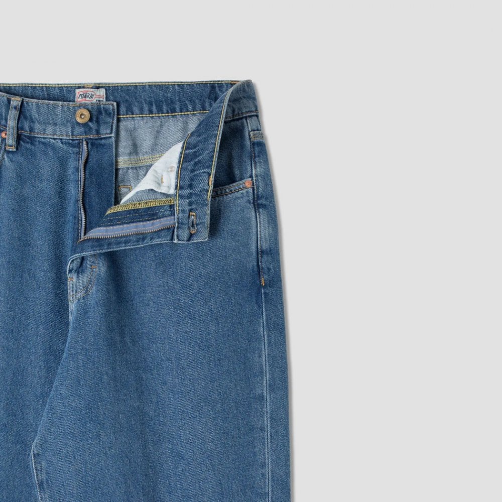 Taper 5 Pocket Jean - Heavy Stone Wash Denim