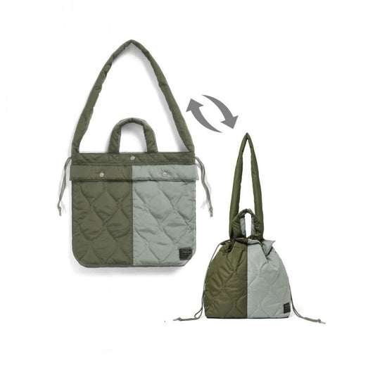 Military Down Helmet Shoulder Bag - Multi