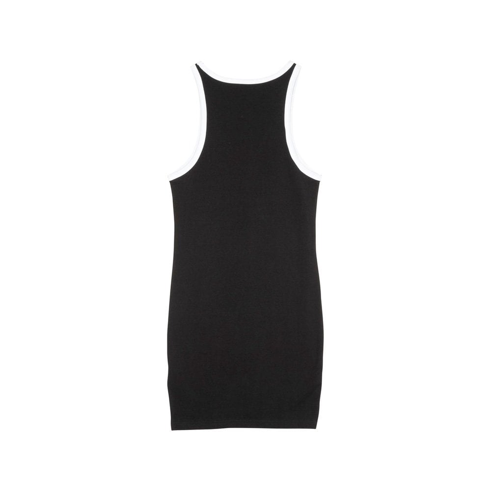 Women's Strip Racer Dress - Black / White