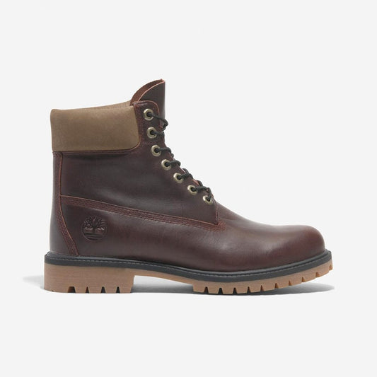 Premium 6-inch Lace Up Waterproof Boot - Burgundy Full Grain