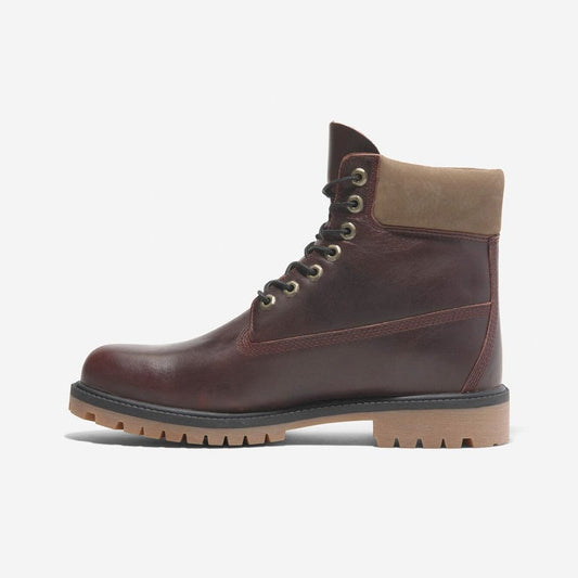 Premium 6-inch Lace Up Waterproof Boot - Burgundy Full Grain