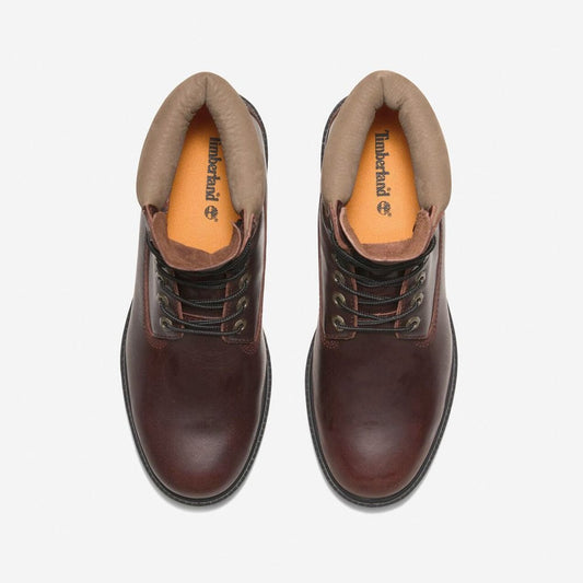 Premium 6-inch Lace Up Waterproof Boot - Burgundy Full Grain