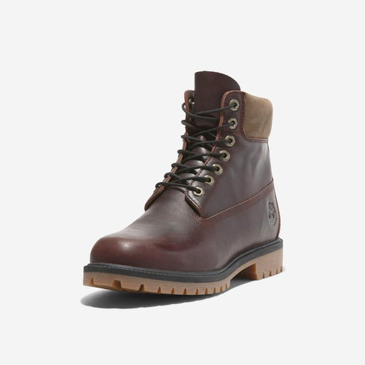 Premium 6-inch Lace Up Waterproof Boot - Burgundy Full Grain