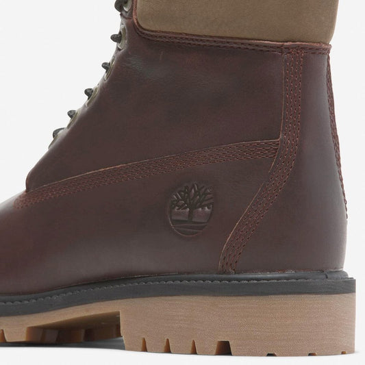 Premium 6-inch Lace Up Waterproof Boot - Burgundy Full Grain
