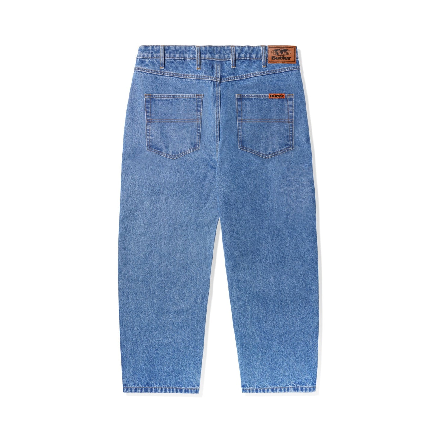 Baggy Denim Jeans Washed Indigo