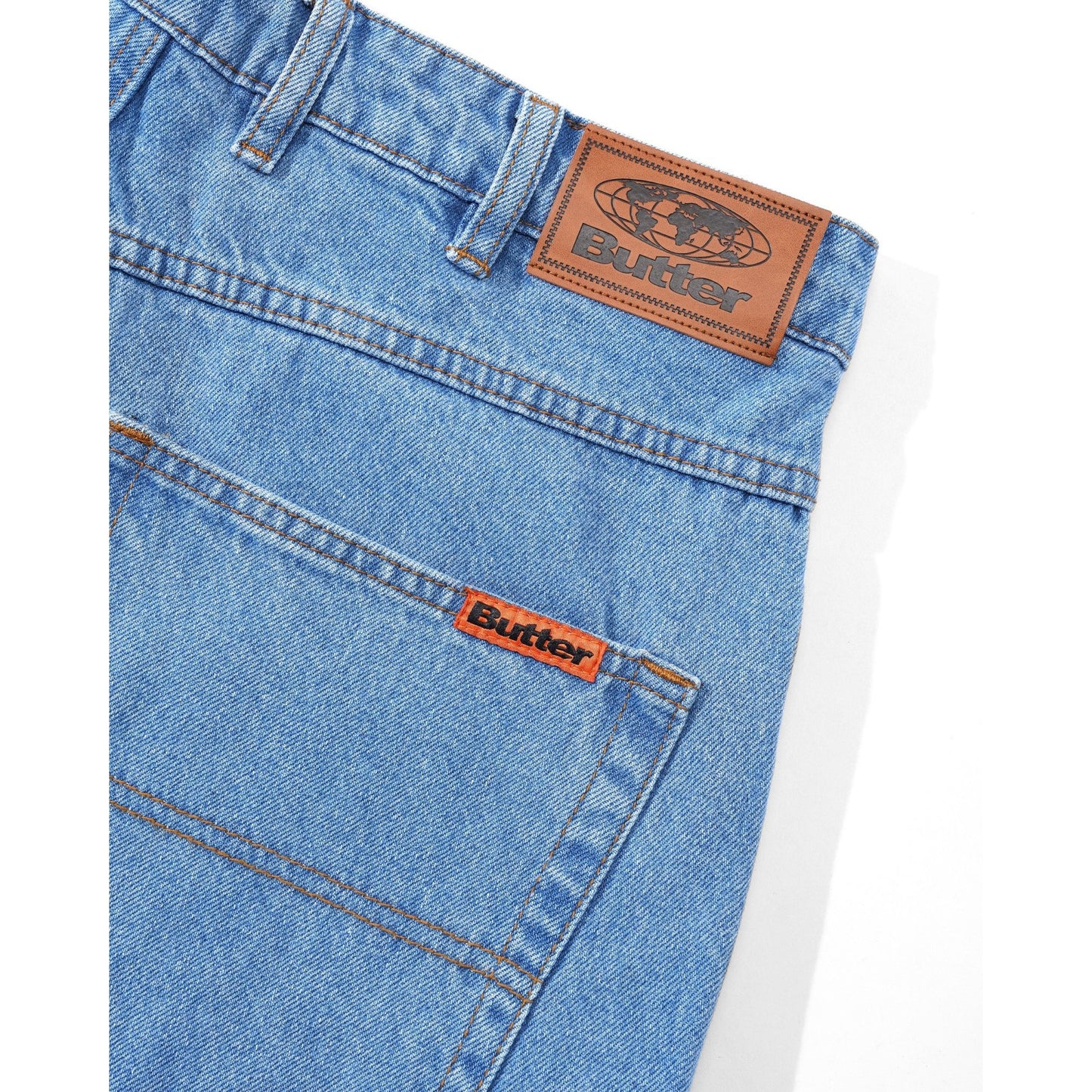 Baggy Denim Jeans Washed Indigo