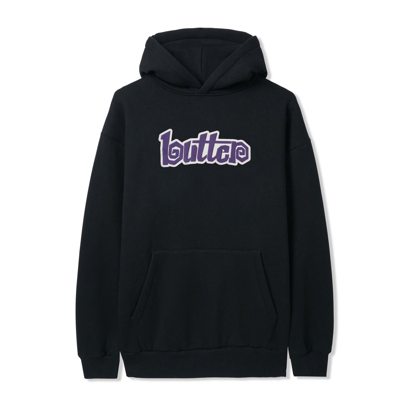 Swirl Pullover Hood Black