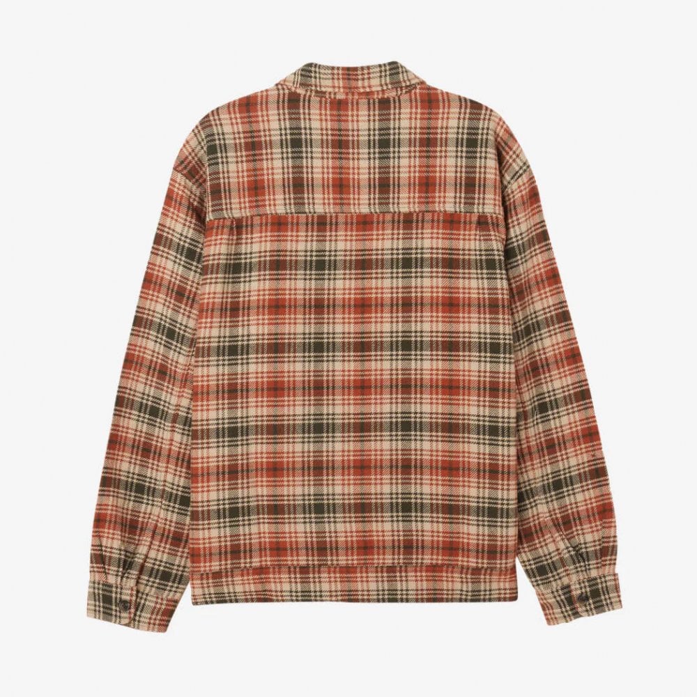 Alton Zip Shirt Jacket Silver Grey Multi