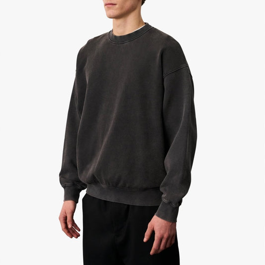 Organic Oversized Crew - Faded Black