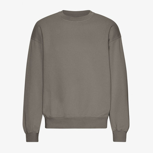 Organic Oversized Crew - Misty Brown