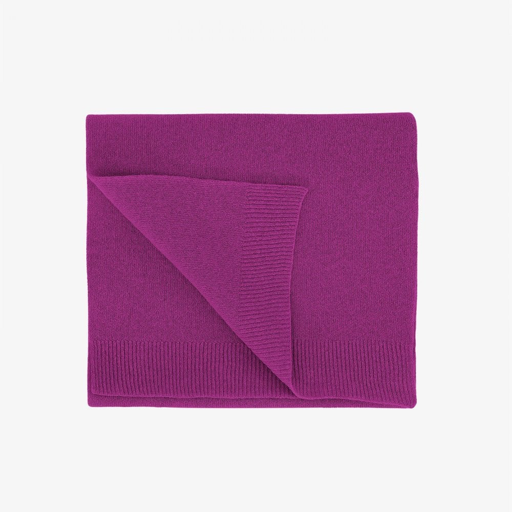 Merino Wool Scarf - Magenta Blaze