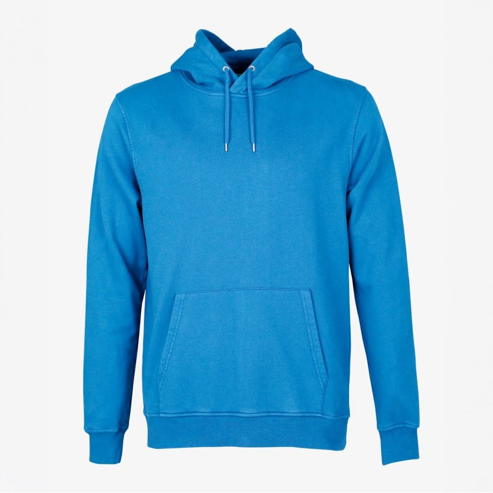 Classic Organic Hood Sweat - Pacific Blue