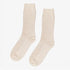 Merino Wool Blend Socks - Ivory White