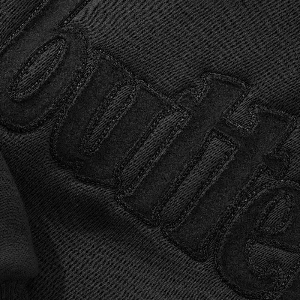 Cutout Applique Crewneck - Black