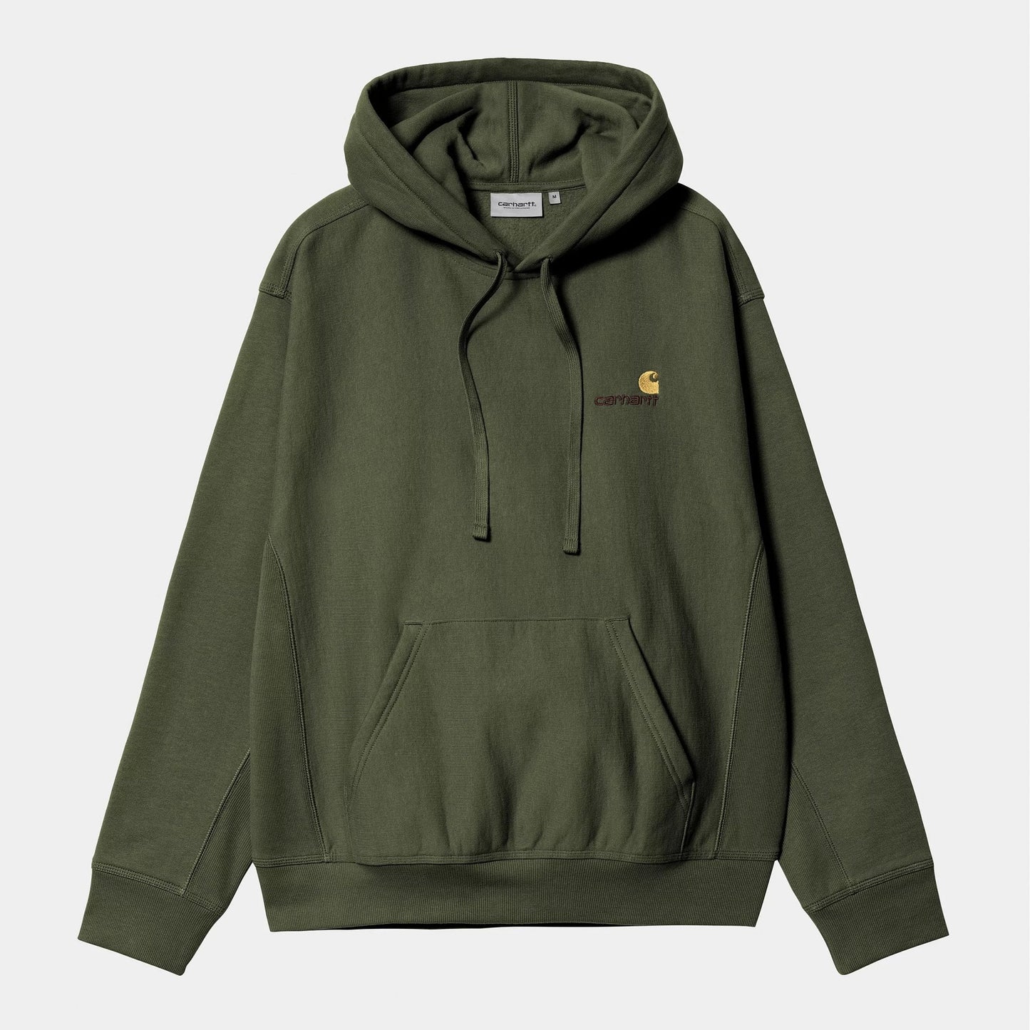 Hooded American Script Sweat - Tarragon