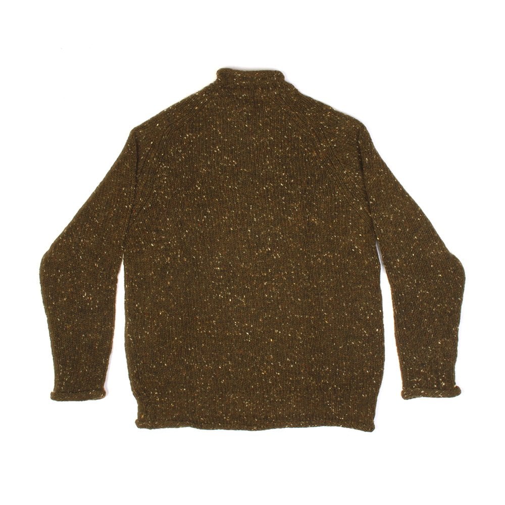 Findhorn Donegal Donut Neck - Dark Green