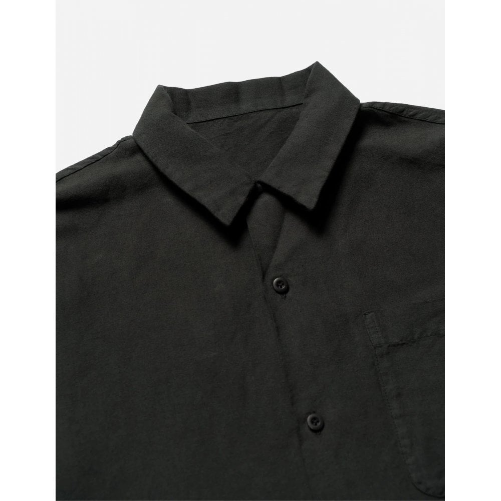 5211 Hemp Camp Collar Shirt - Black