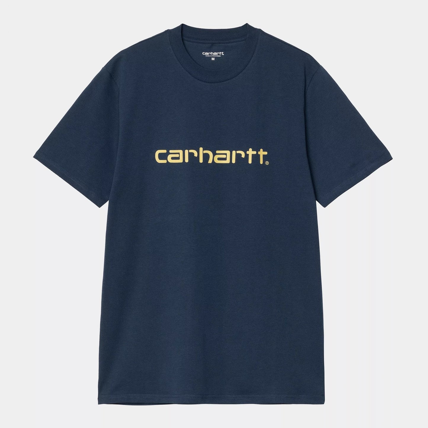 S/s Script T-shirt - Ink / Air Yellow