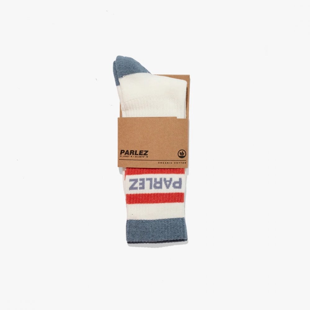 Strive Sock - White/China Blue