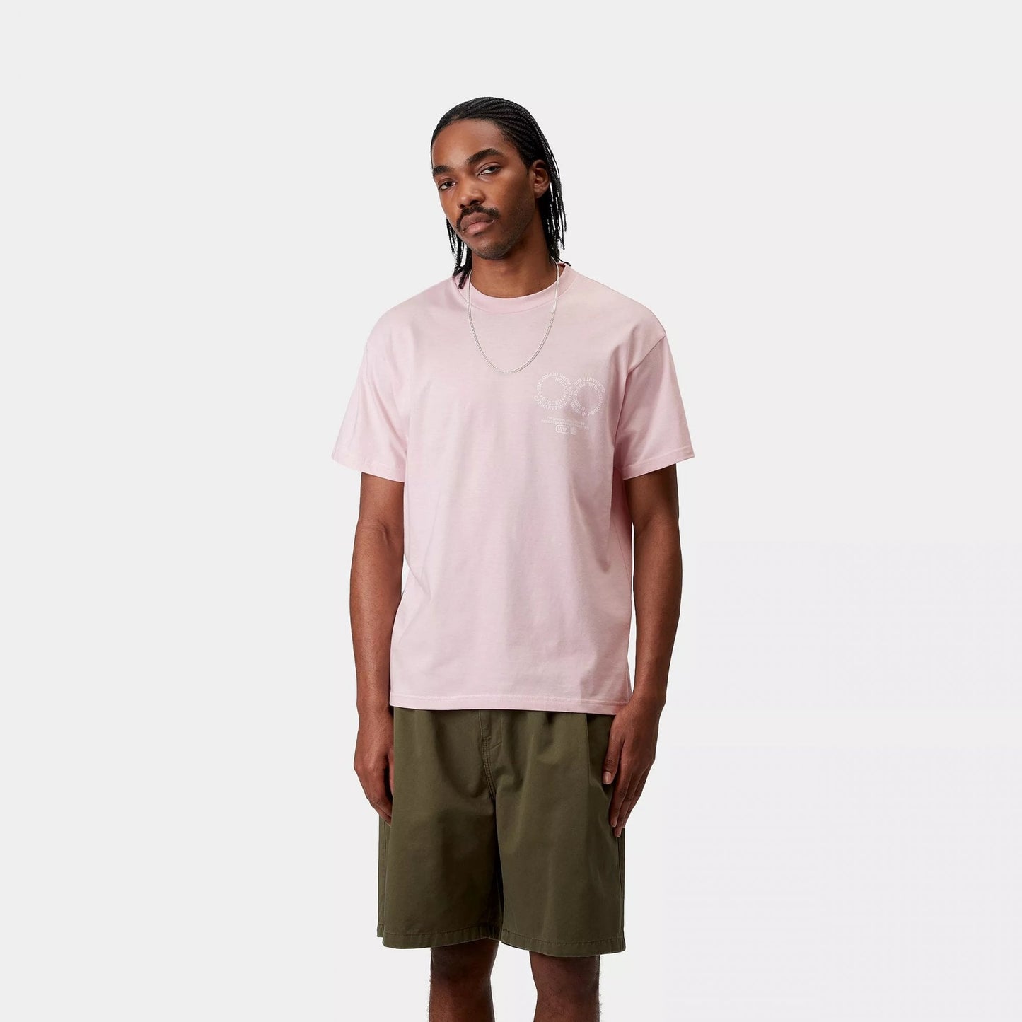 S/s Rotation T-shirt - Air Pink / White