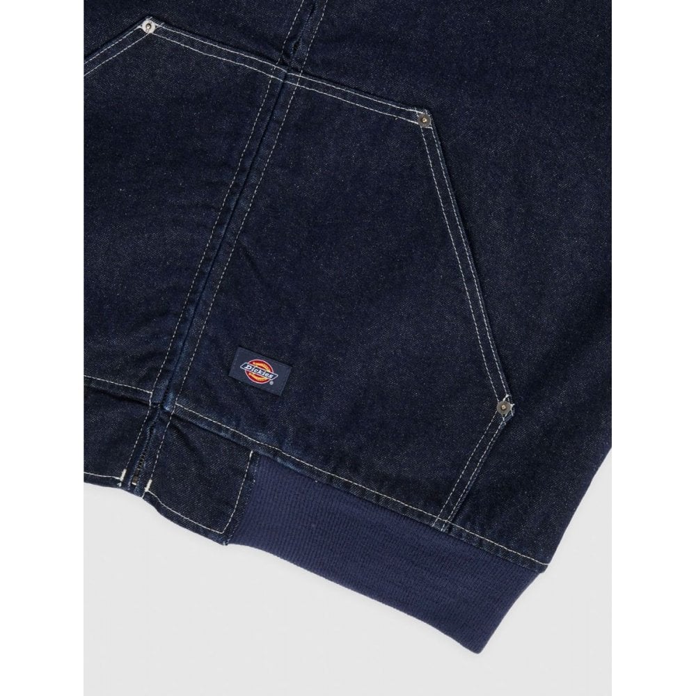 Dickies Hooded Denim Jacket - Blue Rinsed