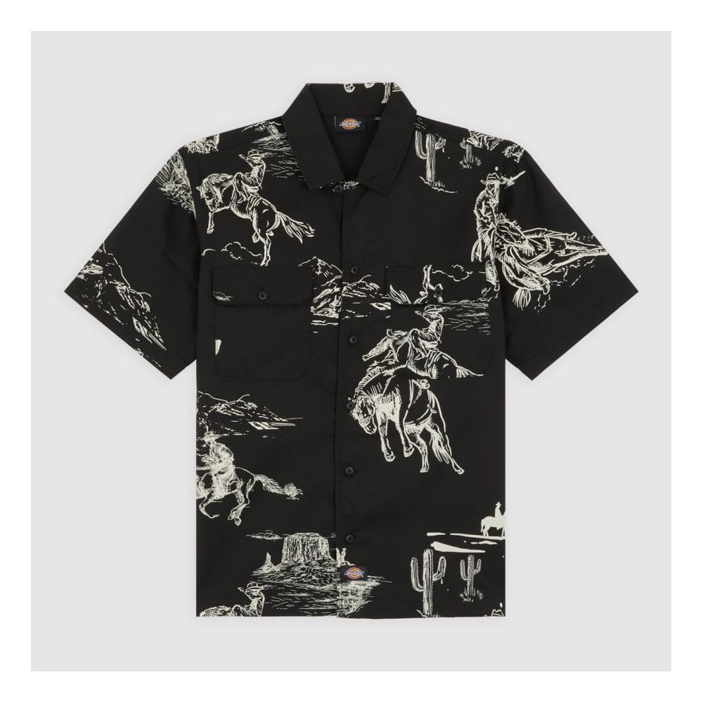Savage Short Sleeve Work Shirt Black