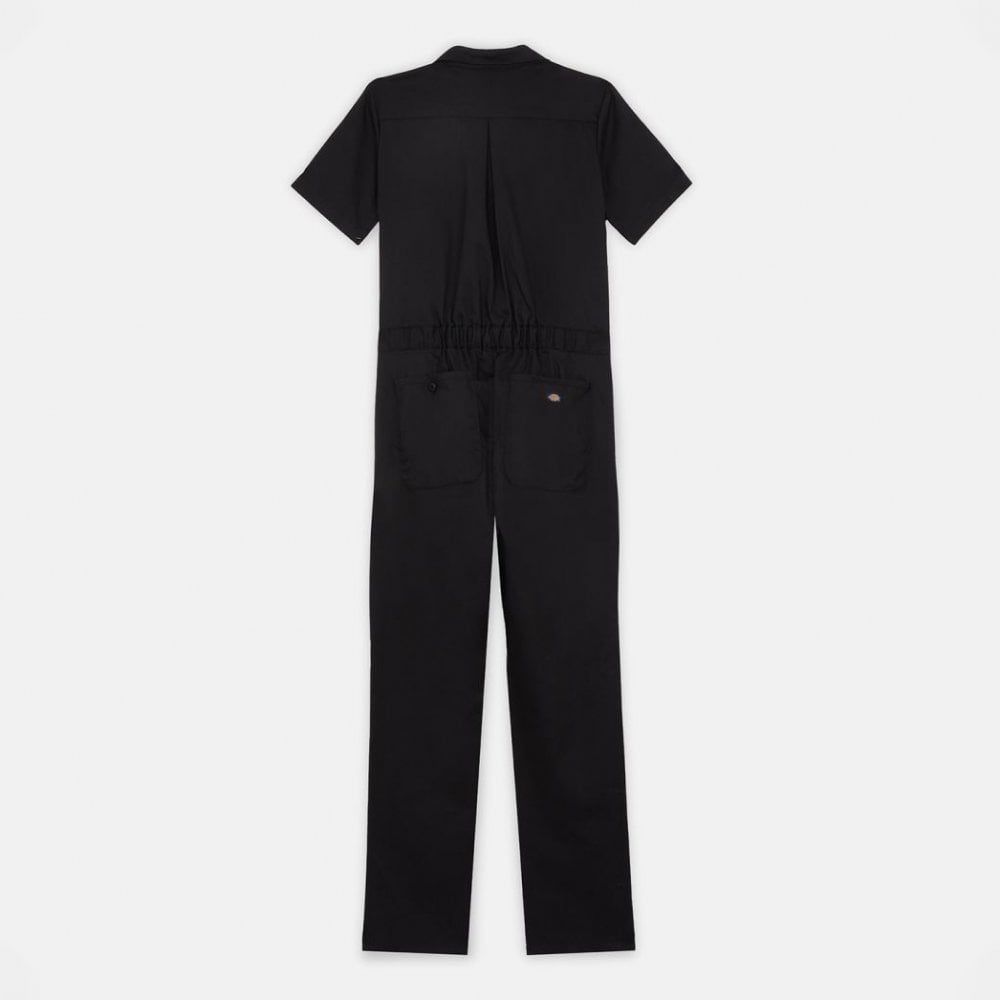 Women's Short Sleeve Coverall Black