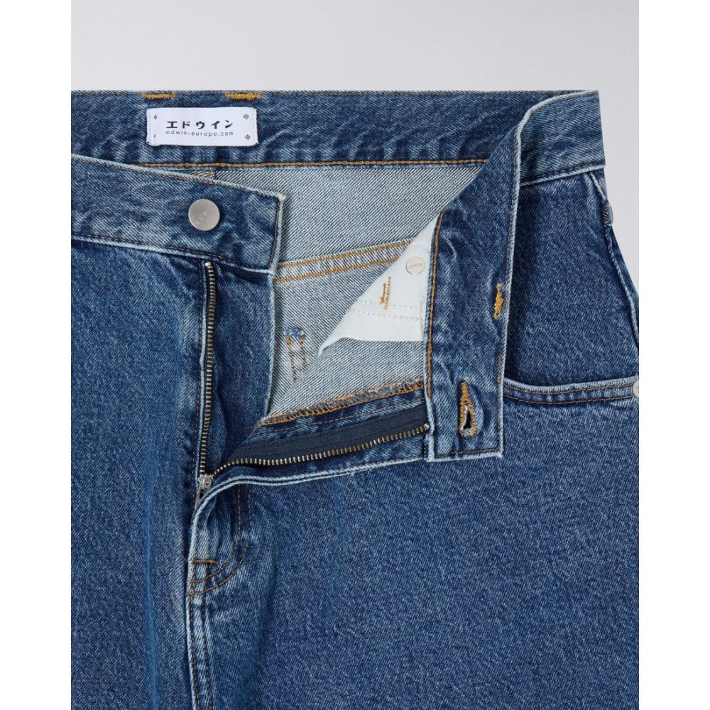 Tyrell Short, Blue Mid Marble Wash