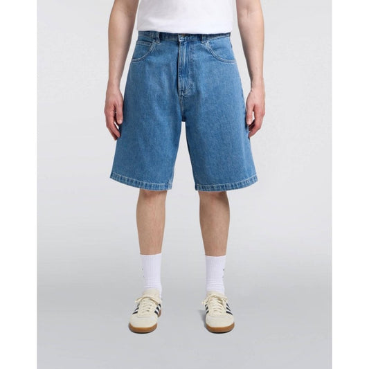 Worker Short, Blue Light Stone Washed