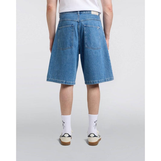 Worker Short, Blue Light Stone Washed