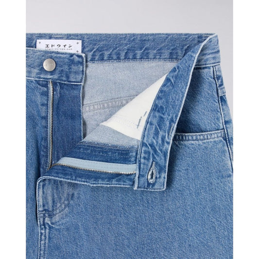 Worker Short, Blue Light Stone Washed