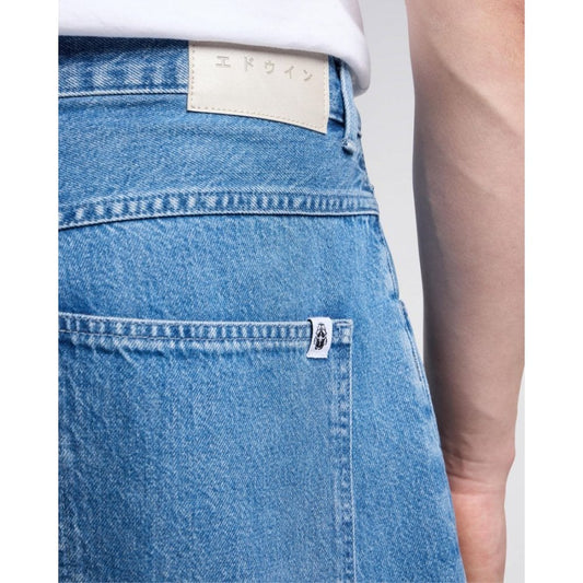 Worker Short, Blue Light Stone Washed