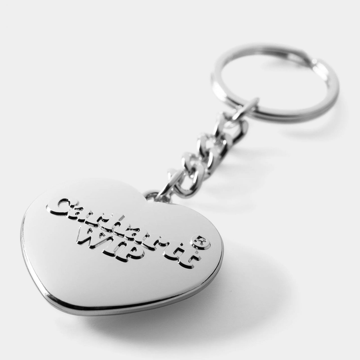 Heart Keychain - Silver