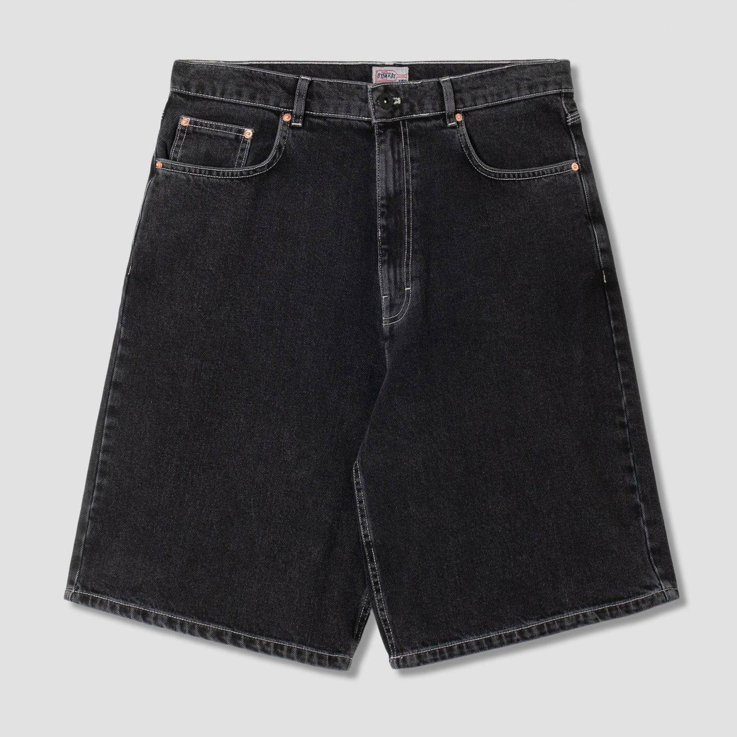Wide 5 Short - Washed Black