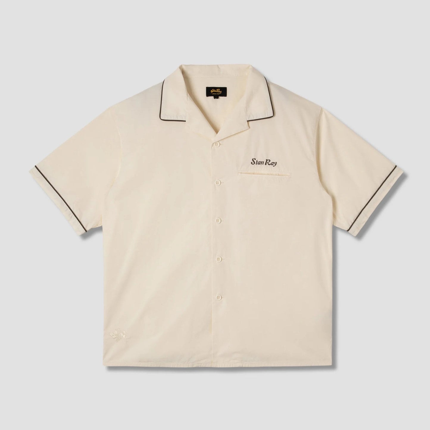 Bowling Shirt - Natural / Matt Black