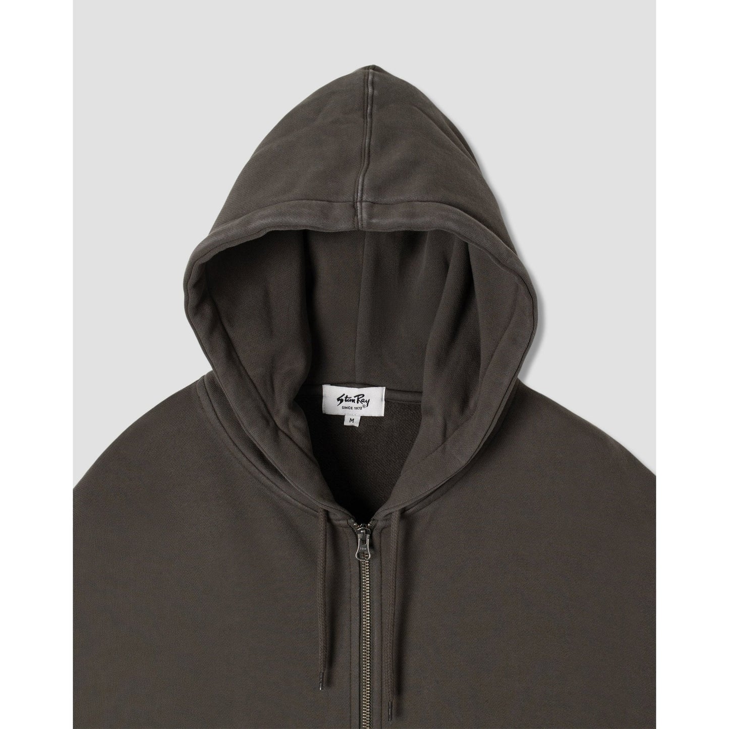Patch Zip Hood - Washed Black