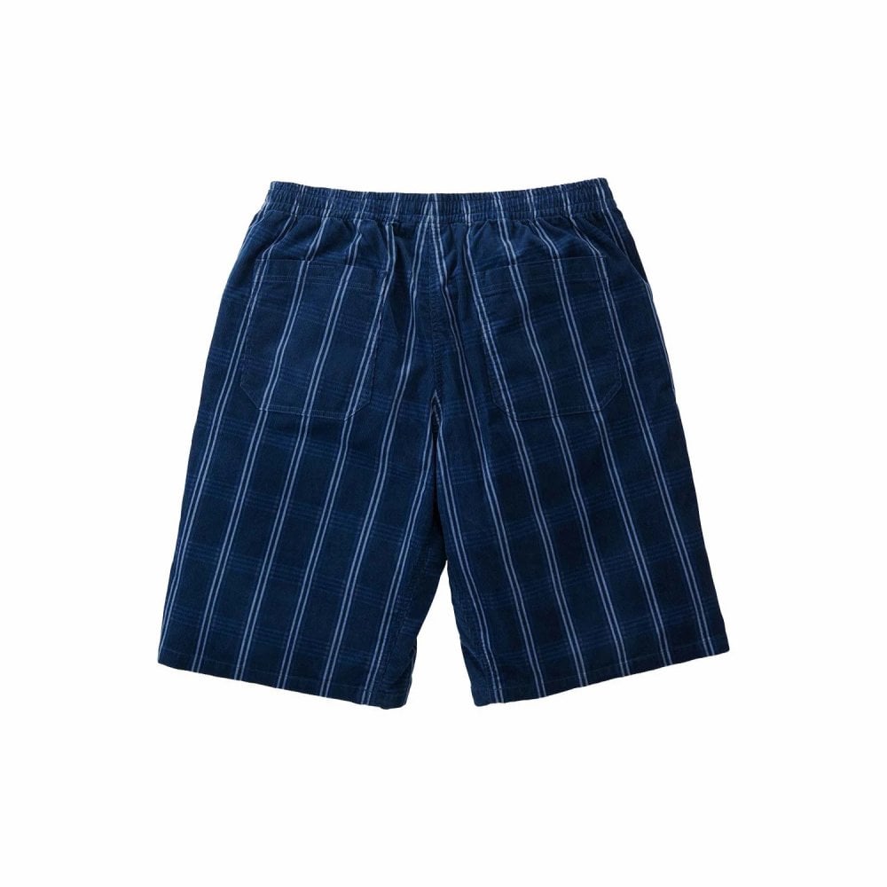 Corduroy Swell Short - Navy Check