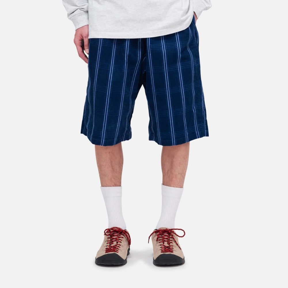 Corduroy Swell Short - Navy Check