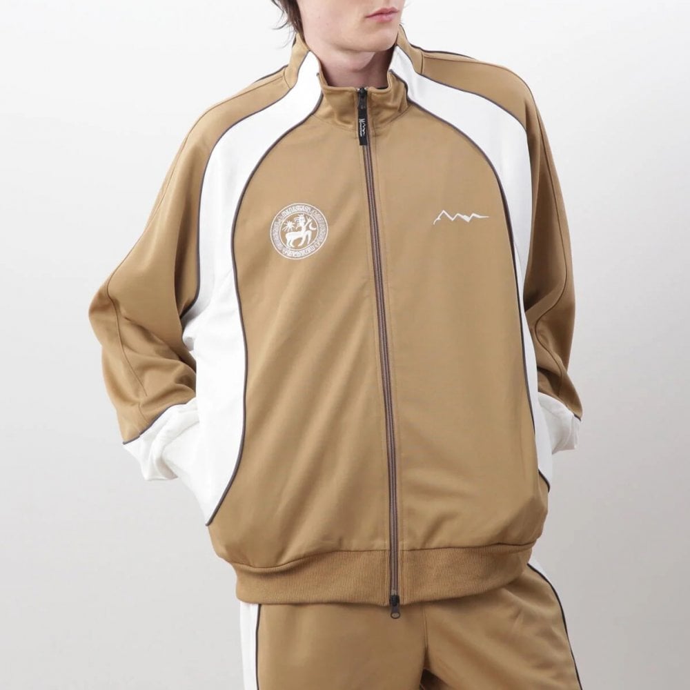 Panel Track Jacket - Camel