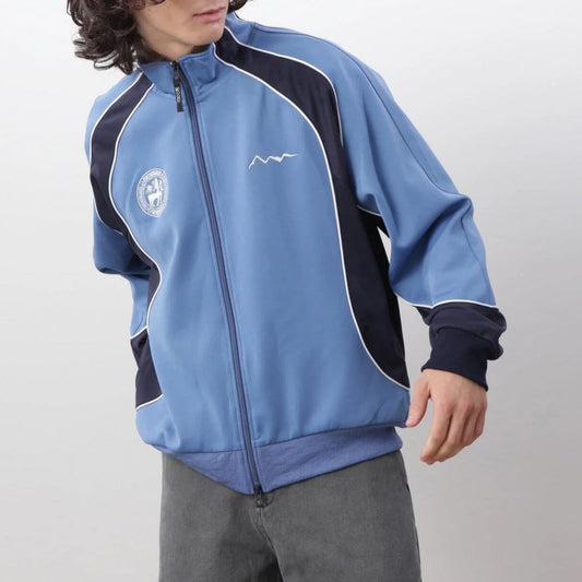 Panel Track Jacket - Blue Grey