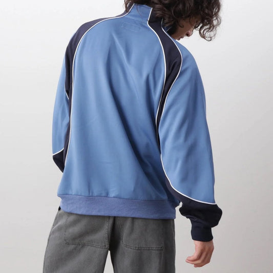 Panel Track Jacket - Blue Grey