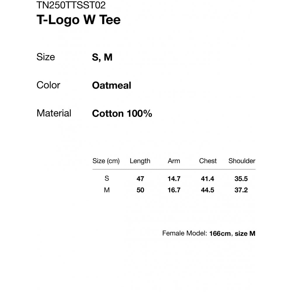 Women's T-Logo W Tee - Oatmeal