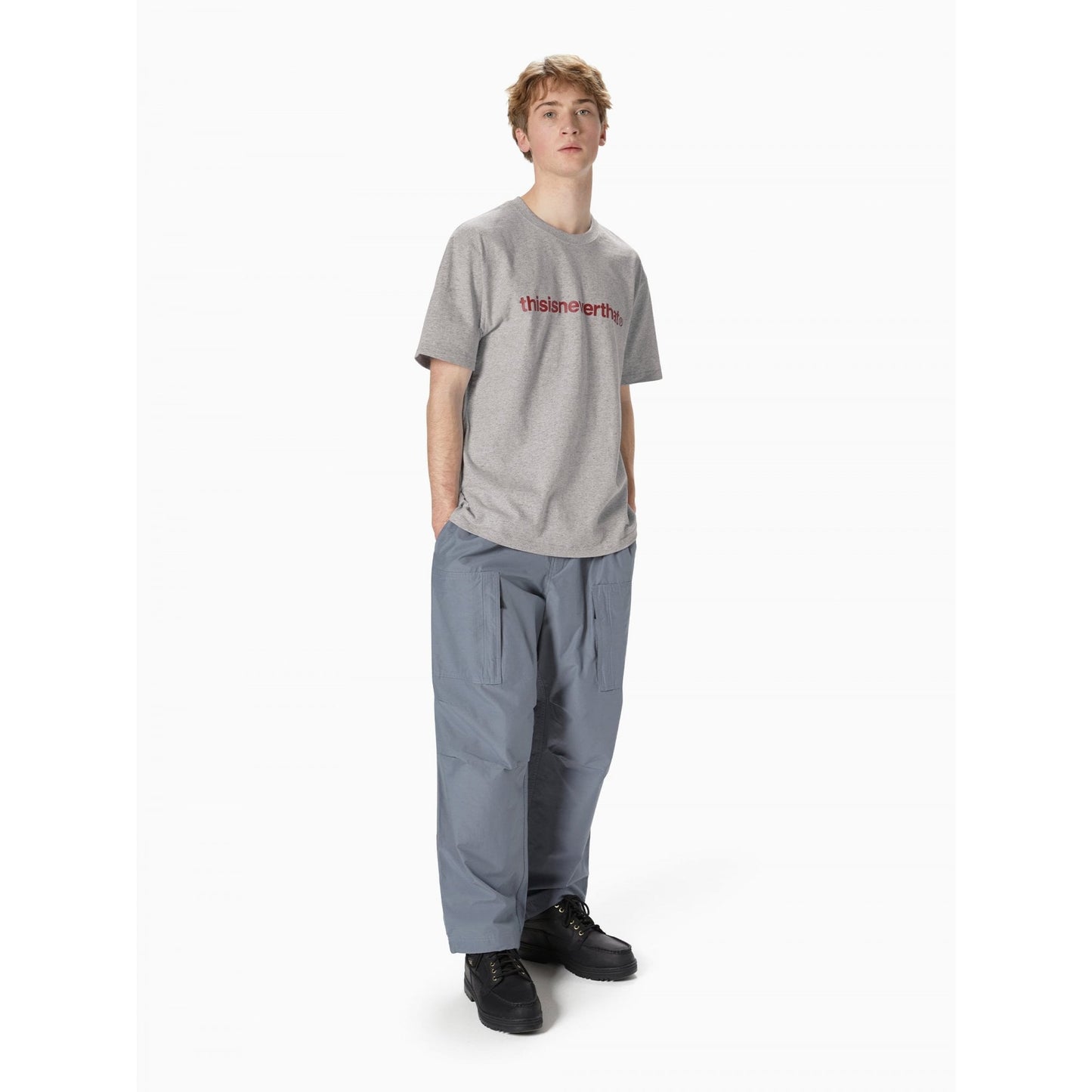 T-Logo Tee - Grey Heather