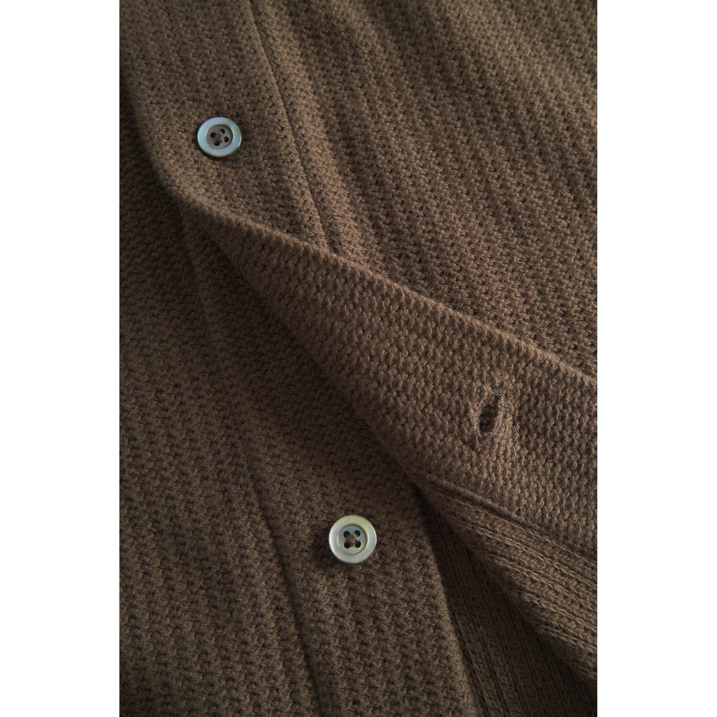 Gustav Crochet Jersey Shirt - Chesnut