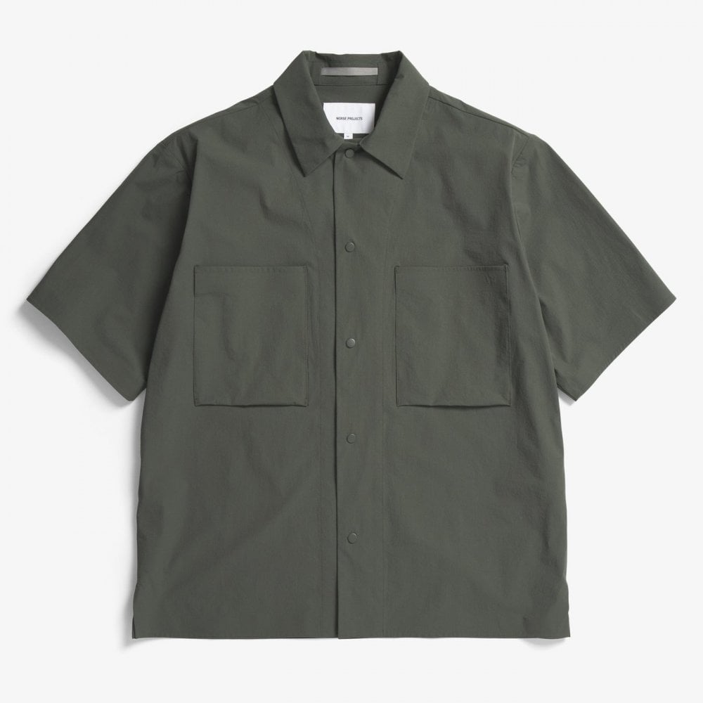 Hermann Travel Light Ss Shirt - Black Olive