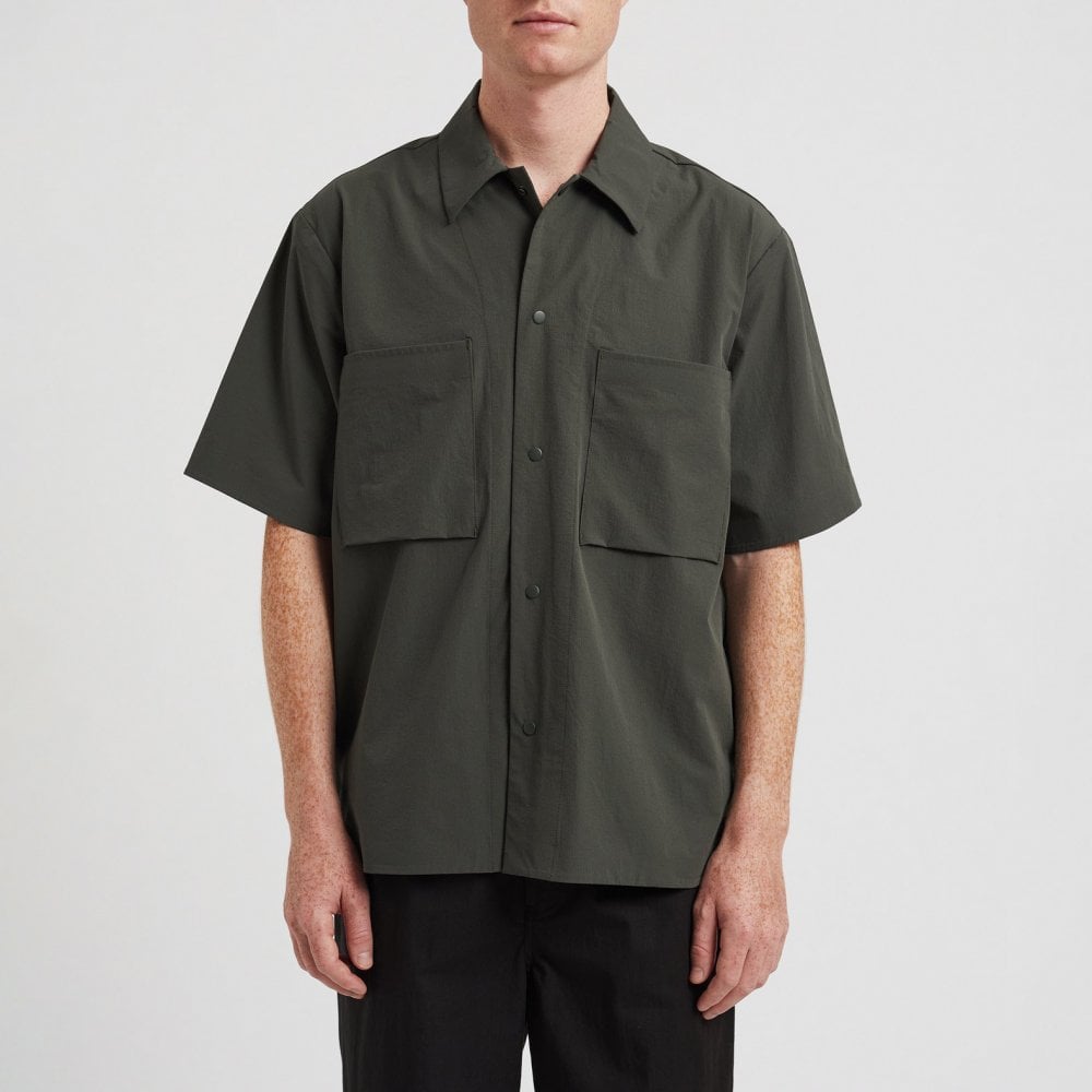 Hermann Travel Light Ss Shirt - Black Olive