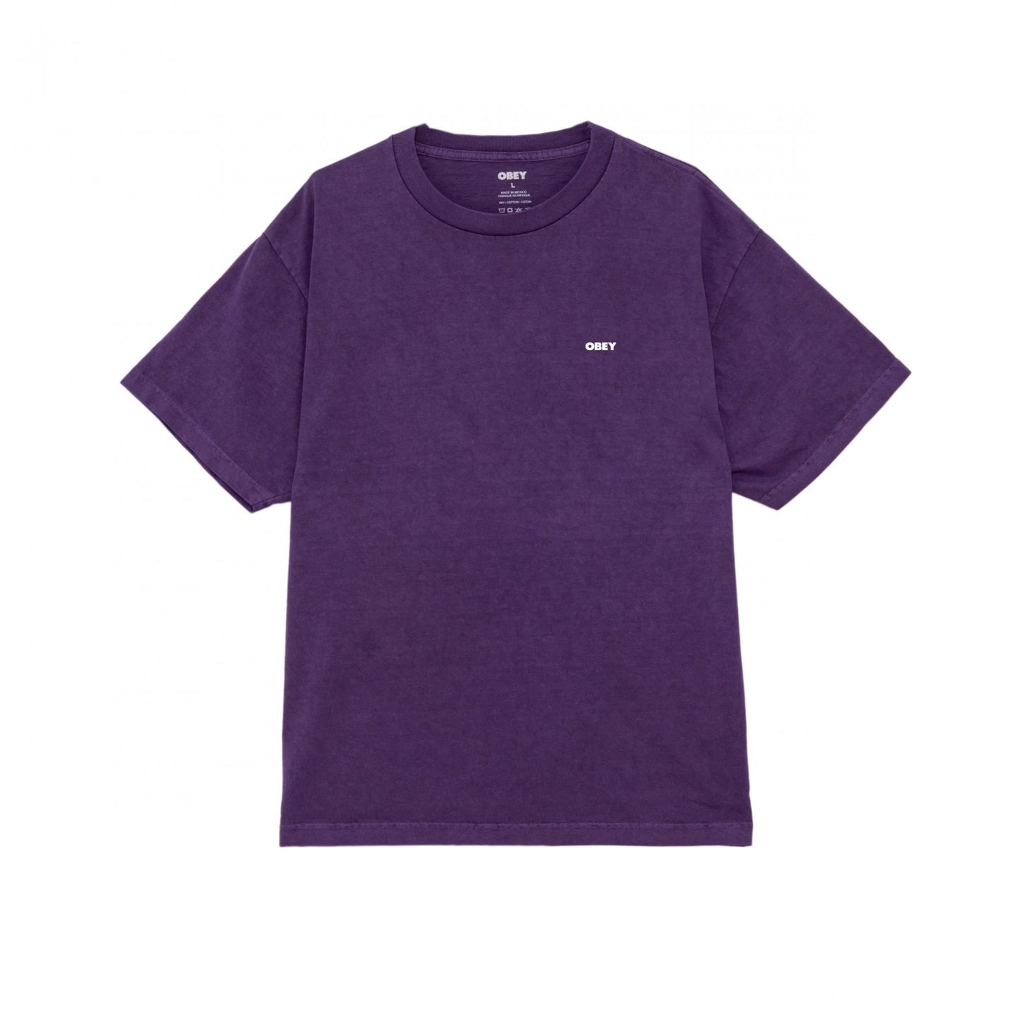 Obey Bold Icon Face Pigment T-shirt - Pigment Imperial Purple