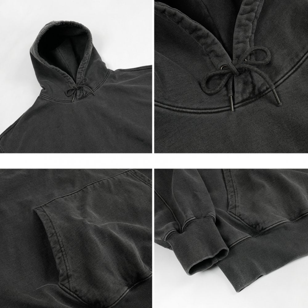 OG Pigment Dyeing Hoody Charcoal